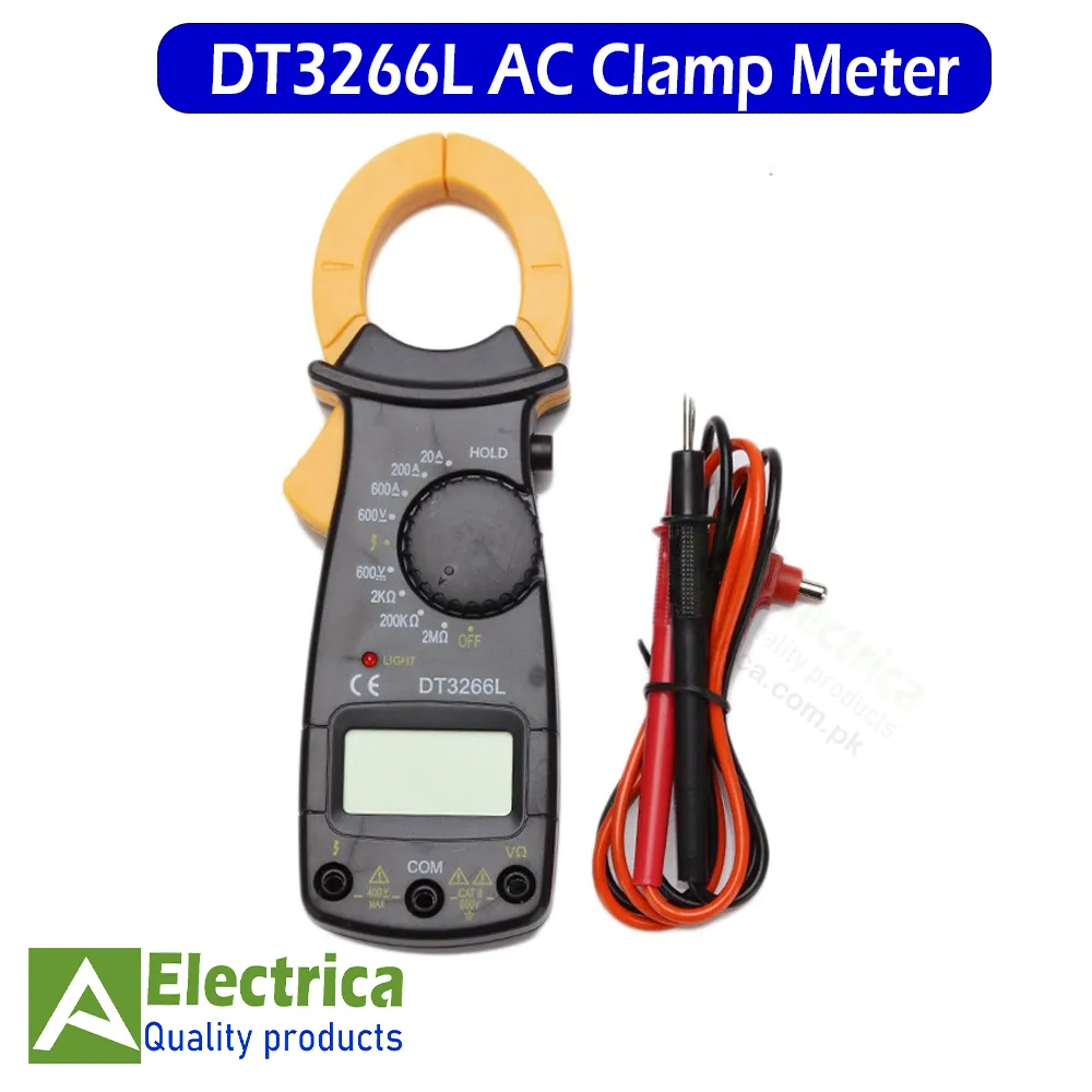 Digital Clamp Meter 600A AC/DC Multimeter Current Clamp Voltage Tester