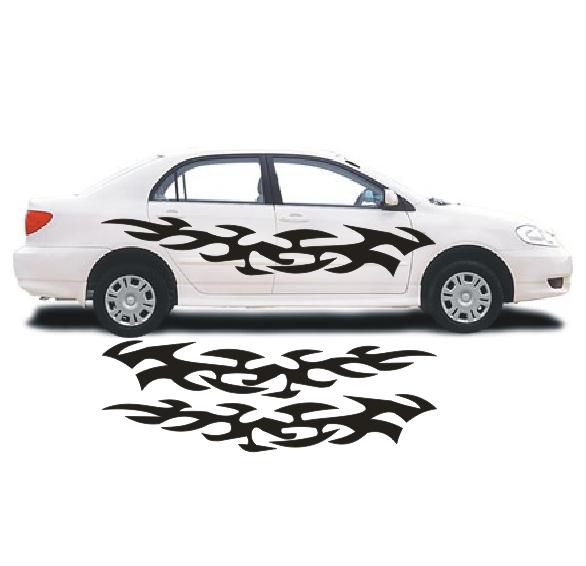 all car two side file Pvc Sticker For Bikes,Cars,Laptop 0069 | Daraz.pk