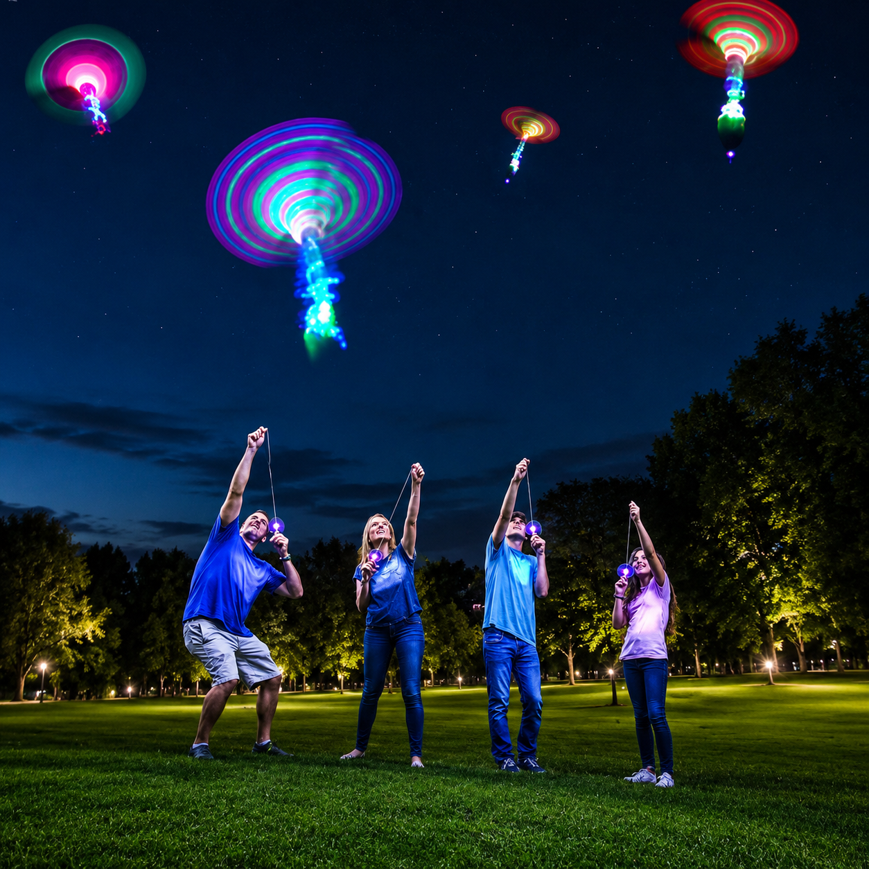 Amazing Led Light Arrow Rocket Helicopter Flying Toy