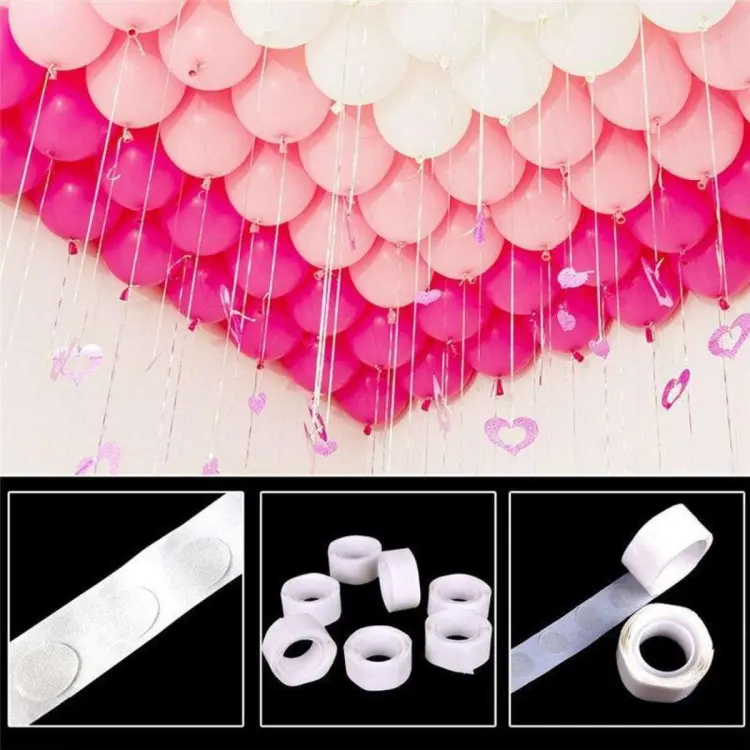 10 Rolls Double Sided Adhesive Dots Glue for DIY Craft Wedding Birthday  Party Balloons