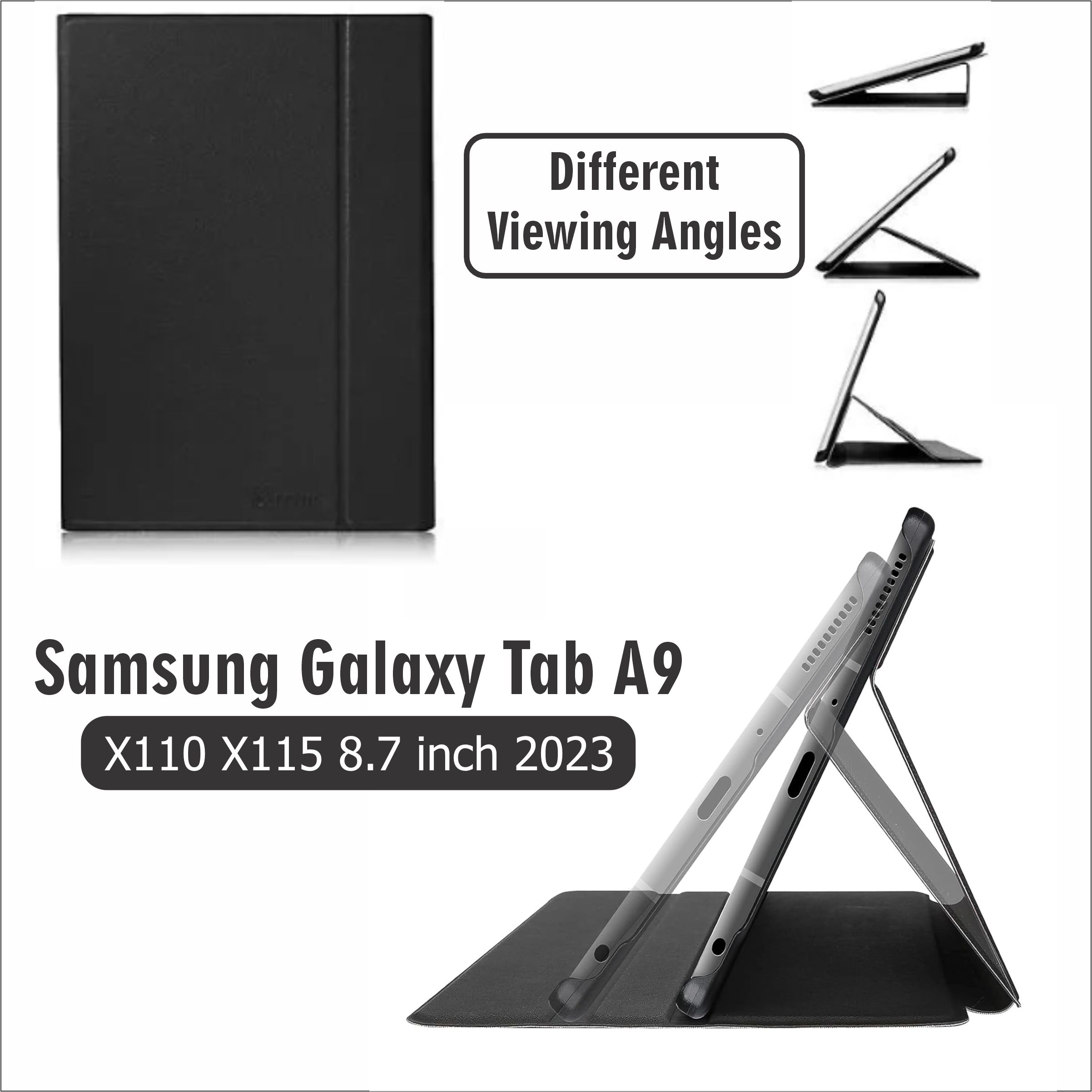 For Samsung Galaxy Tab A9 Case 8.7 inch SM-X110 SM-X115 Tablet Book Cover