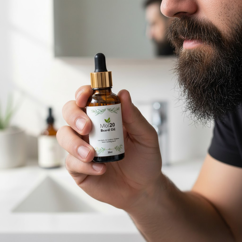 100% Natural Beard Oil for Men - Soften, Tame, and Shine Your Beard - 30ml - by Mol20