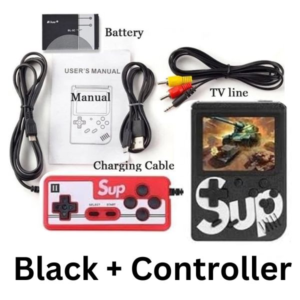 SUP Game Box Plus Console With Controller 400 in 1 Retro Video Games For Kids Handheld Game PAD Gamebox Connects with LCD / TV