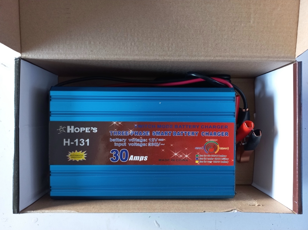 HOPE’S H-131 Three Phase Smart Battery Charger 30 Amp Switch Mode Battery Charger