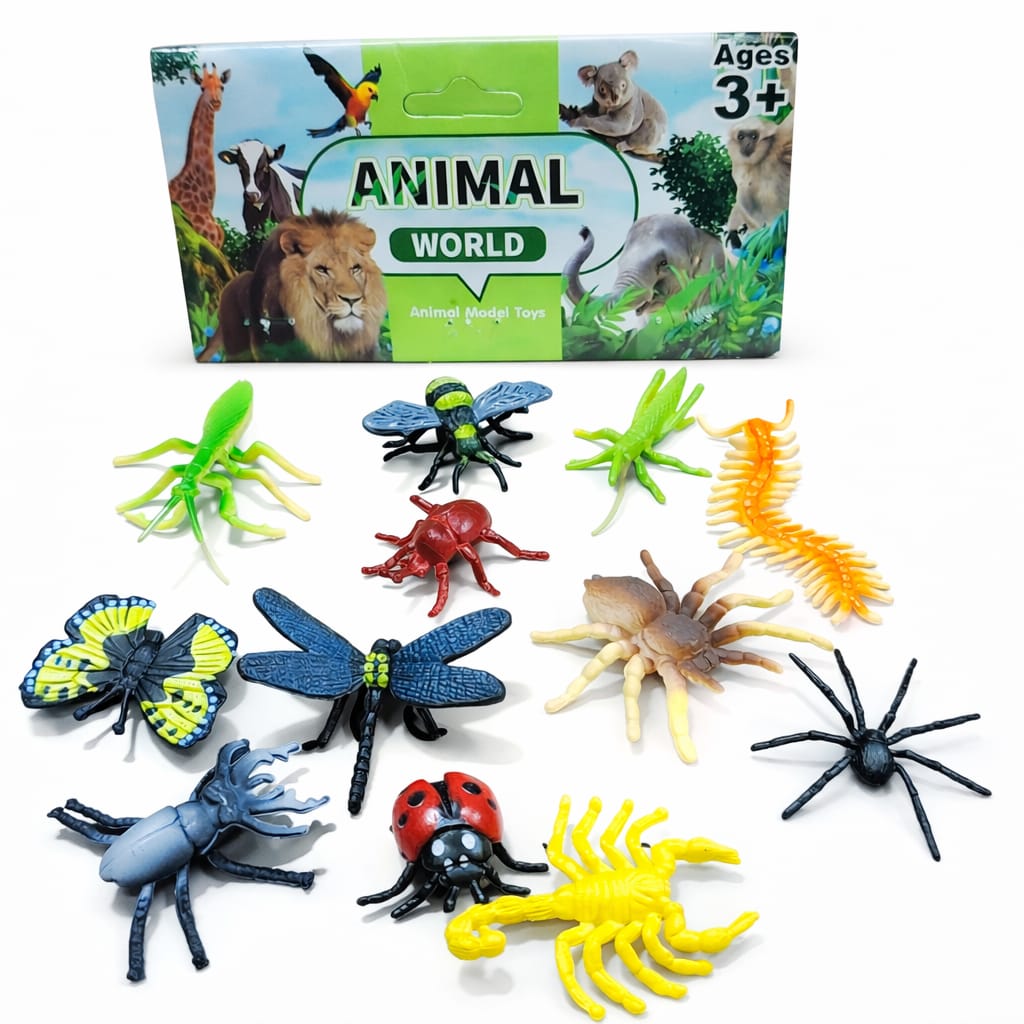 12 Pcs Mini Fun Insect Toys for Kids - best learning and educational toys