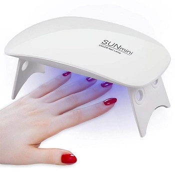 UV LED Nail Lamp,6W Nail Lamp Light with 45s/60s Timer Nail Dryer,Mini Portable USB Gel Nail Polish Lamp for Nail Art at Home