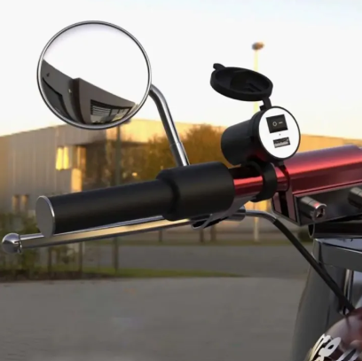 Motorcycle Mobile Charger Universal USB Waterproof with Switch
