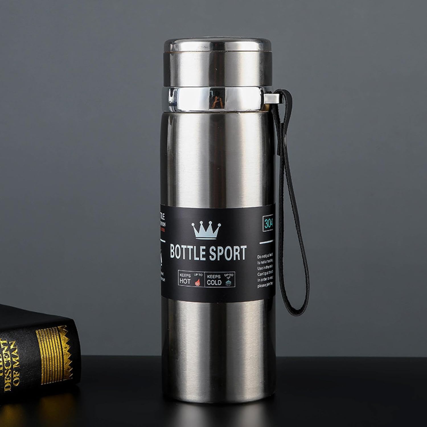 SPORT Water Bottle 800ml Stainless Steel Vacuun Flask For Boys & Girls use in Sports, School, Colleges, Offices, Travel & Outdoor Activities