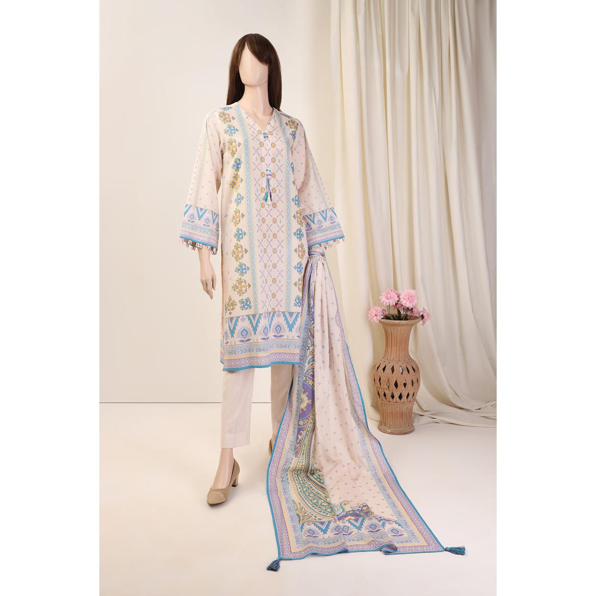 Saya Special Price Unstitched Printed Lawn 2 Piece (shirt/dupatta) Wu2p-2135 For Women