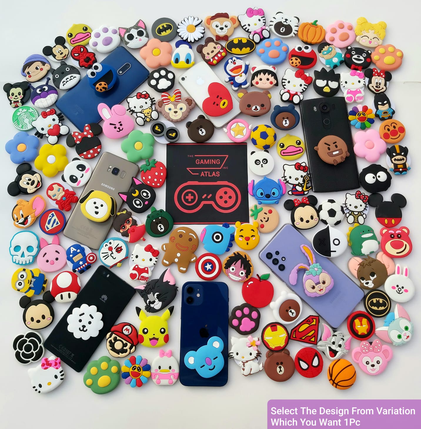 PopSocket Cartoon Shape Design for Mobile Phones and Tablets, 1 Piece, Grip and Stand Feature price in Pakistan
