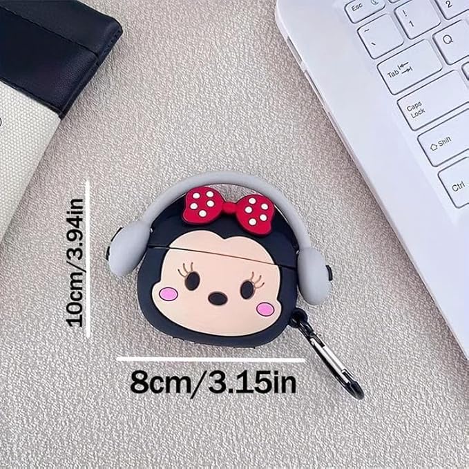 High Quality Premium Soft Silicone Printing Case Compatible for 𐤠irpods Pro 1 & 2 Case With Hook