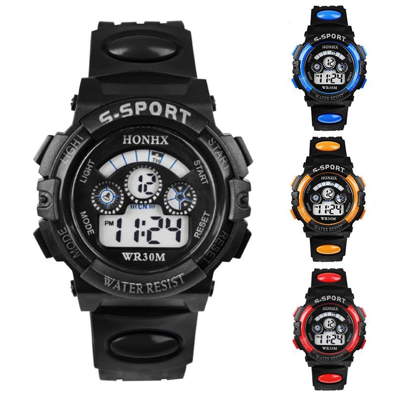 Kids Waterproof Wristwatch Sports Watches Digital Stopwatch For Children price in Pakistan
