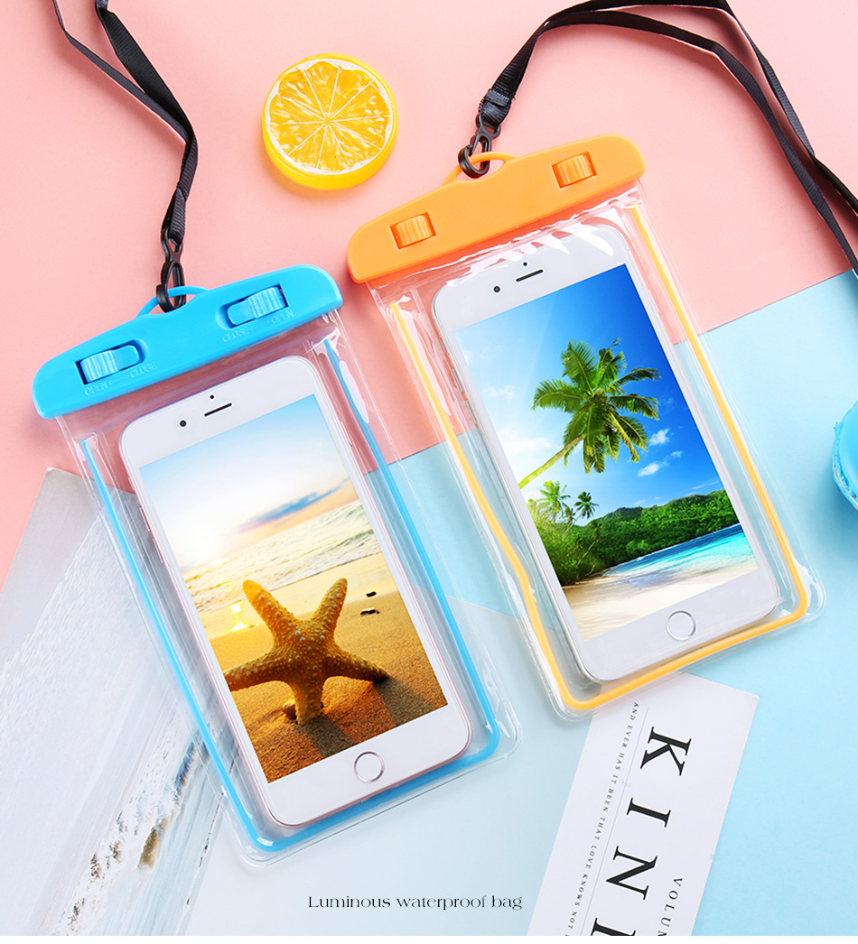 Universal Waterproof Mobile Pouch Case for All IOS and Android Water Proof Cover Bag Mobile Phone Protector
