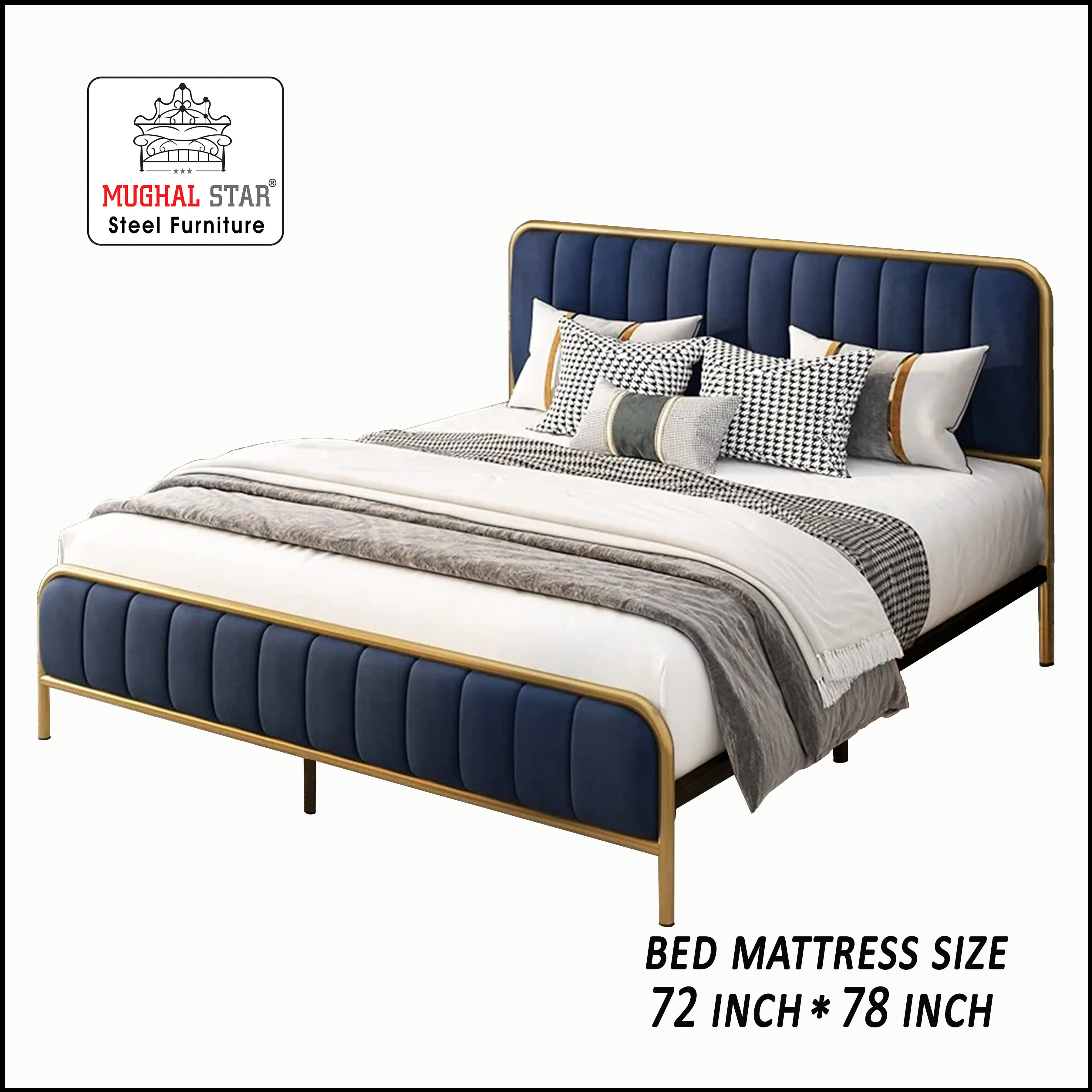 Ultra delux bed ,Iron Bed, Double Bed, Mughal Star Steel Furniture