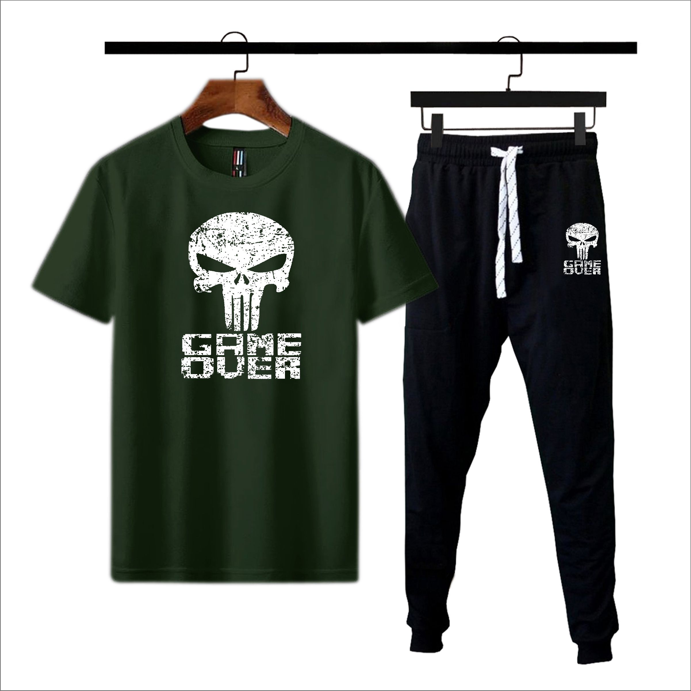 Game Over Printed Tracksuit For Men & Boys - Soft and Comfortable Fabric T Shirt & Trouser Printed Tracksuit