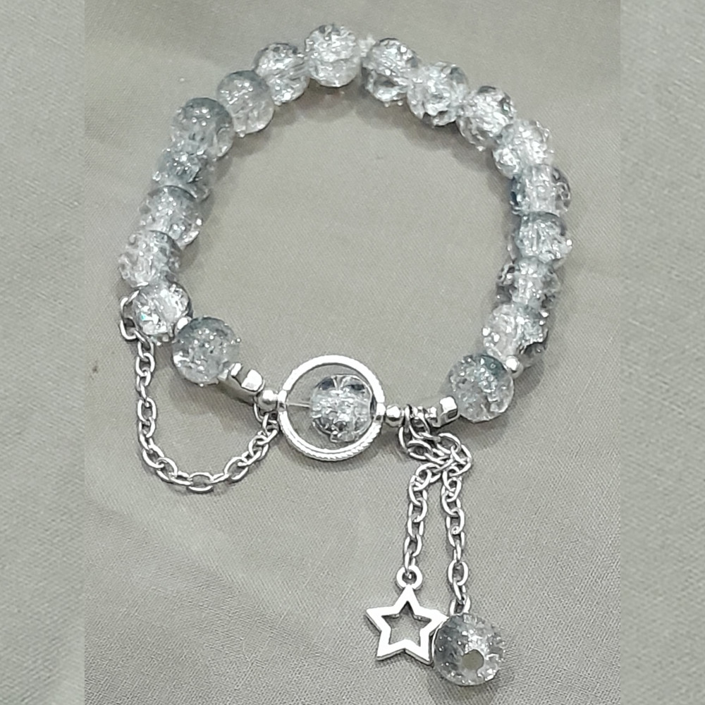Princess Star Charm Bracelet – Fashion Jewelry for Kids & Teens, Dress-Up & Pretend Play, Adjustable Beaded Wristband