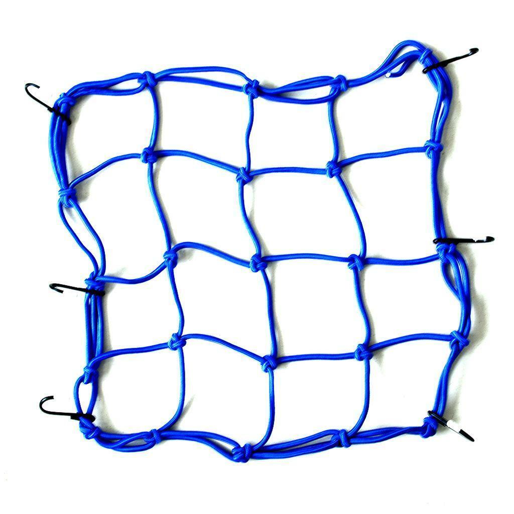 Motorcycle Cargo Net Helmet Mesh Luggage Bag Cargo Cover Seat Net 6 Hooks