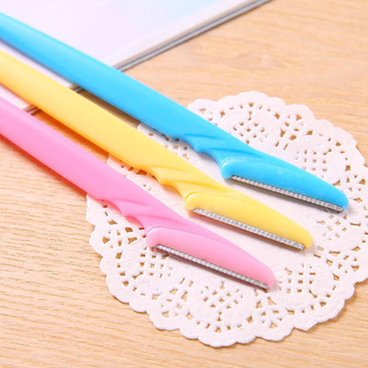 3PCS Portable Eyebrow Razor Trimmer Eyebrow Razor Women Makeup Facial Tool Eyebrow Lip Razor Trimmer Blade Shaver Beauty Tool Eyebrow Razor Peach Fuzz Remover Orignal tinkle Razor pack of 3 facial hair Remover Eyebrow trimmer Stainless Steel