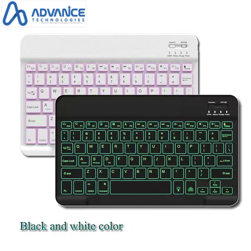 Rechargeable Bluetooth Wireless Backlight Keyboard for mobile-laptop-tablet & Android Led Smart Led i-pad with Long Battery Backup
