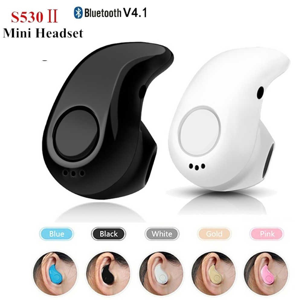 Mini Wireless Bluetooth Earbuds - In-Ear Stereo Headphones with Noise Cancelling Microphone for All Devices