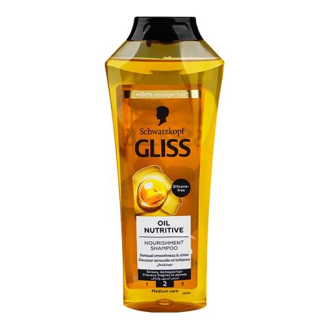 Gliss Oil Nutritive Nourishment Shampoo, For Damaged Hair | Hair Cleansing Care | 400ml