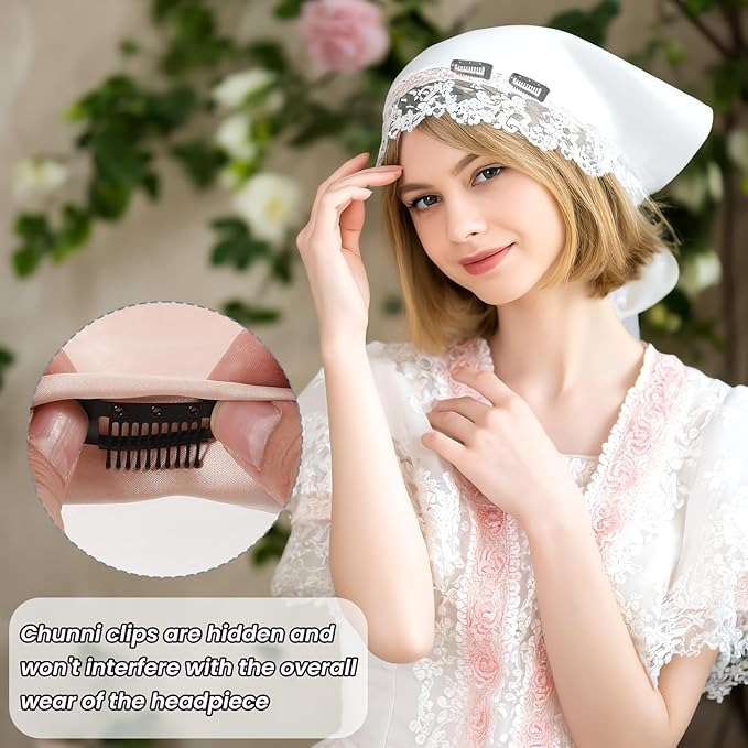 Pack of 6 Hair Accessories Clips 3.6cm  Snap-Comb dupatta Clips with strong grip