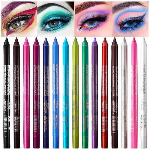 Eyeliner Pencil Set, 12/6 Color Eye Shadows Pen Eyebrow Pencil Eyeliner Eyebrow Lip Liner Pencil Eyeshadow Pencil Professional Eye Makeup Set