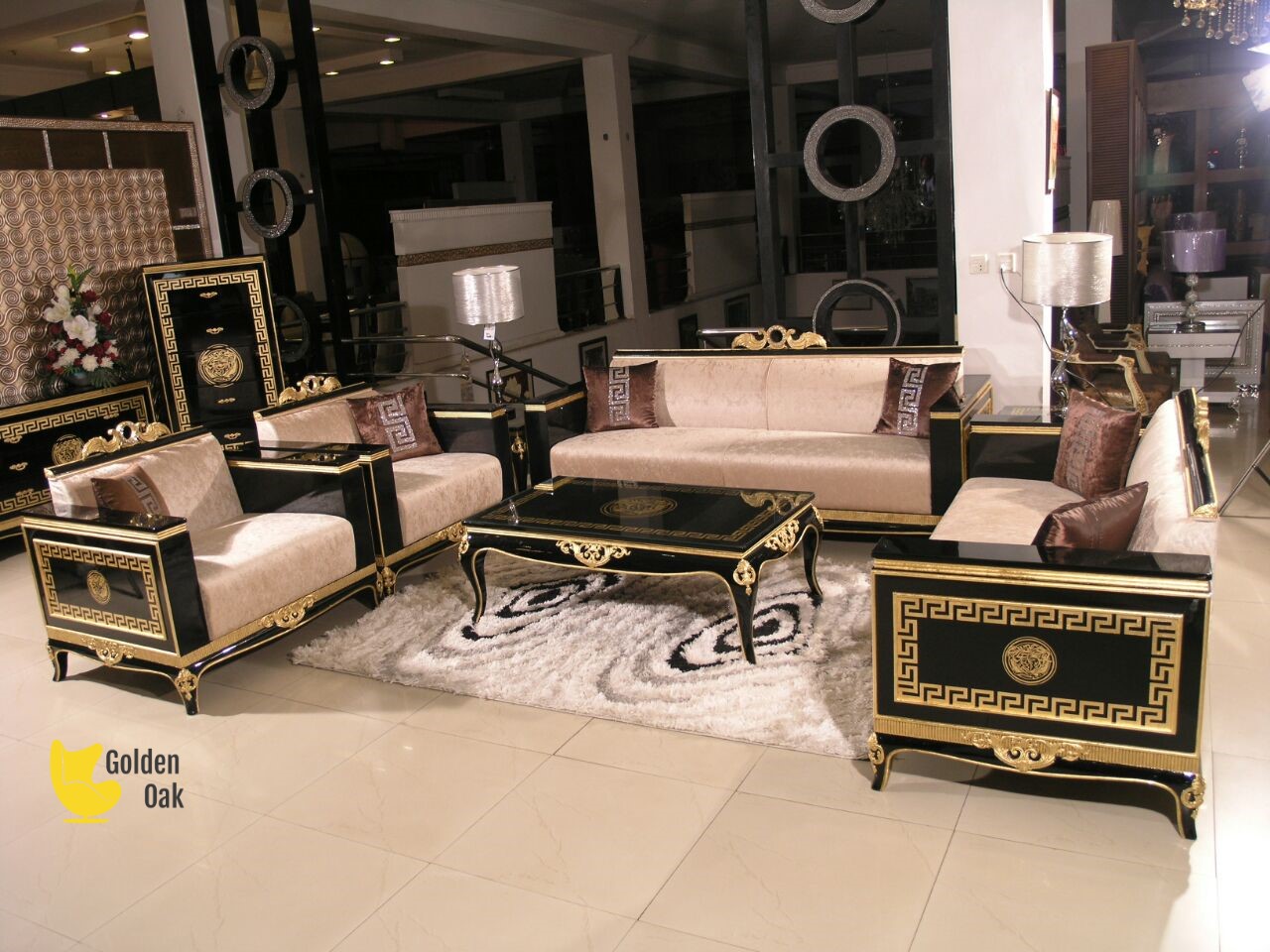 7 Seater Sofa Set Versace Style