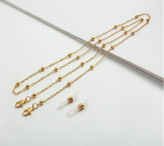 Fashion Beaded Glasses Chain For Women Summer Daisy Flower Beads Hangs Mask Strap Handmade Necklace chain