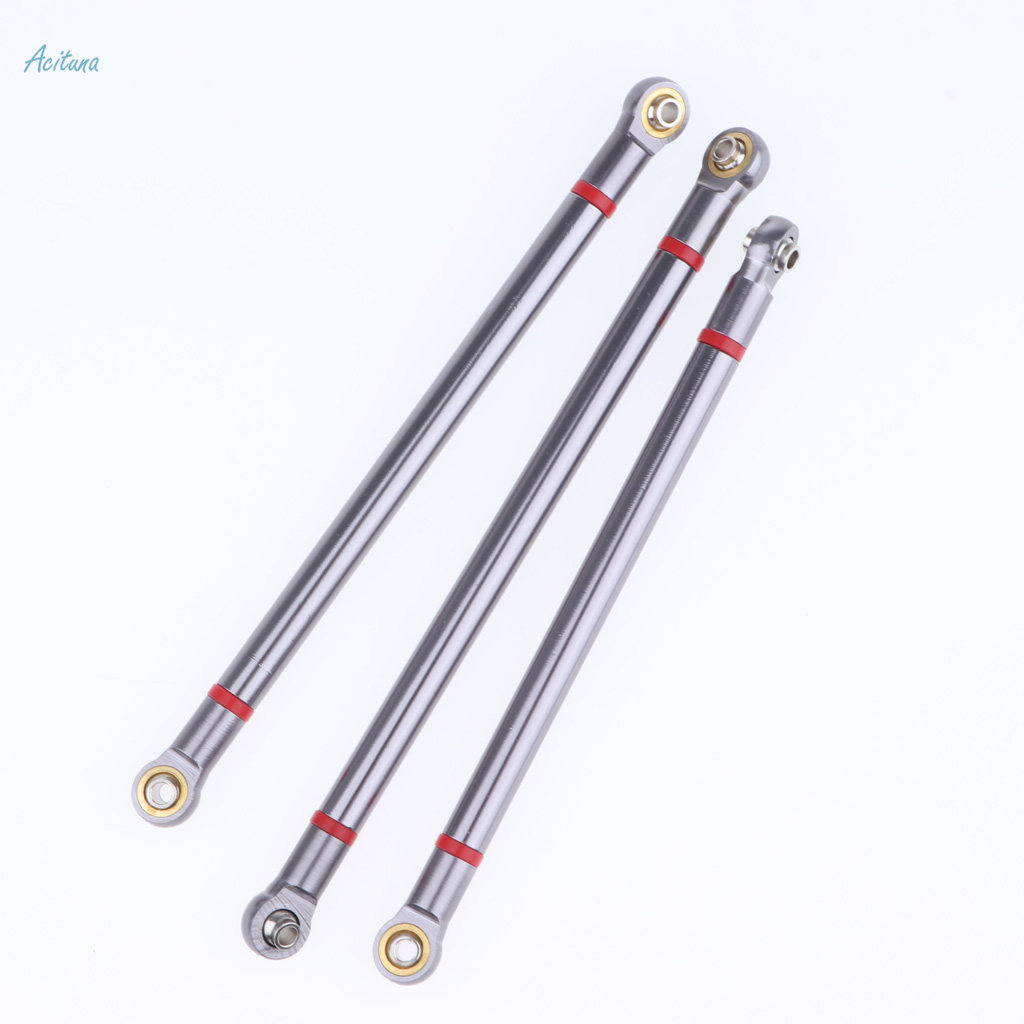 thumbnail image 2 of AXSPEED Stainless Steel Steering Link Rods Linkage Kit For SCX10 II 90046 Rock Crawler 2 of 2