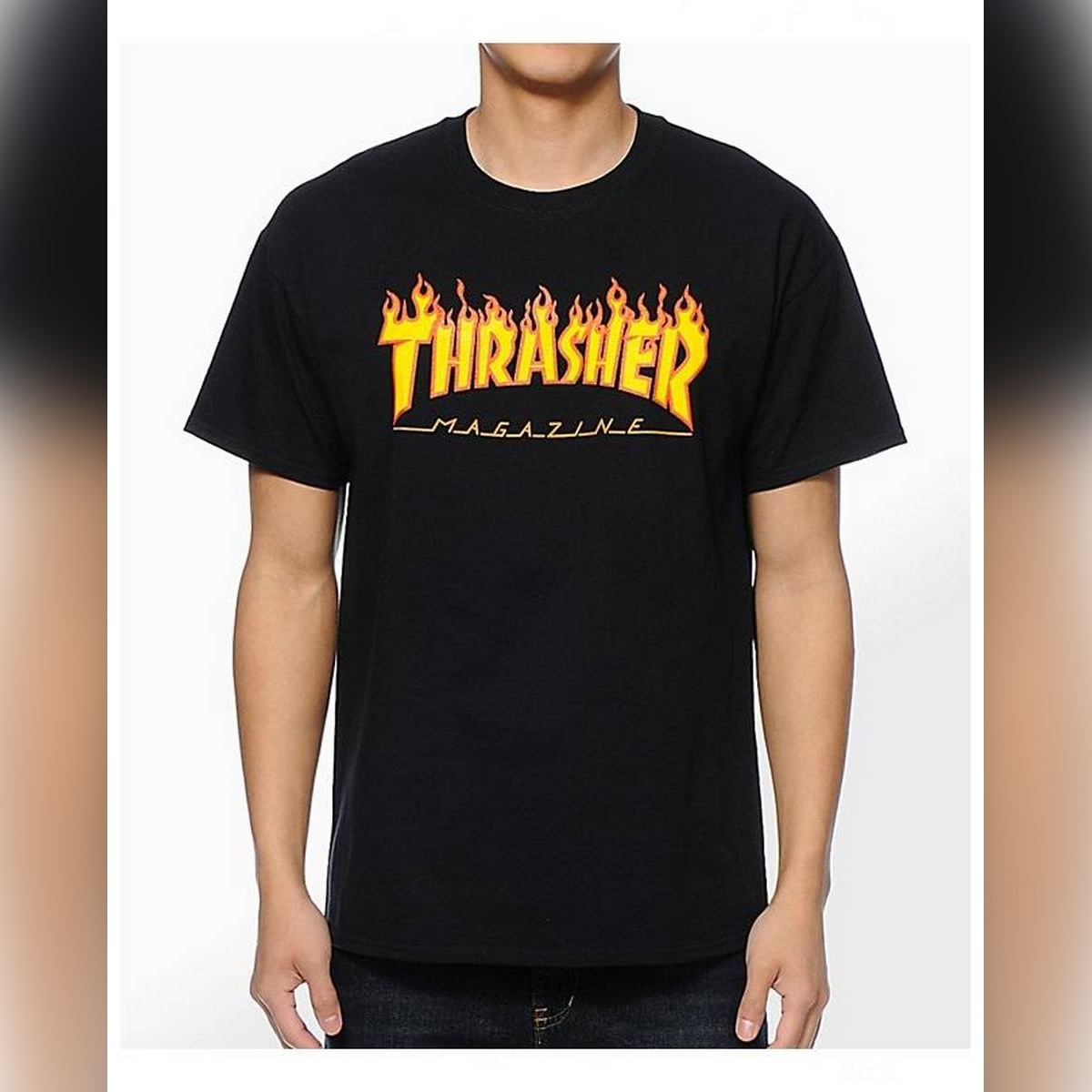 Thrasher Flame Logo T-Shirt For Men's 