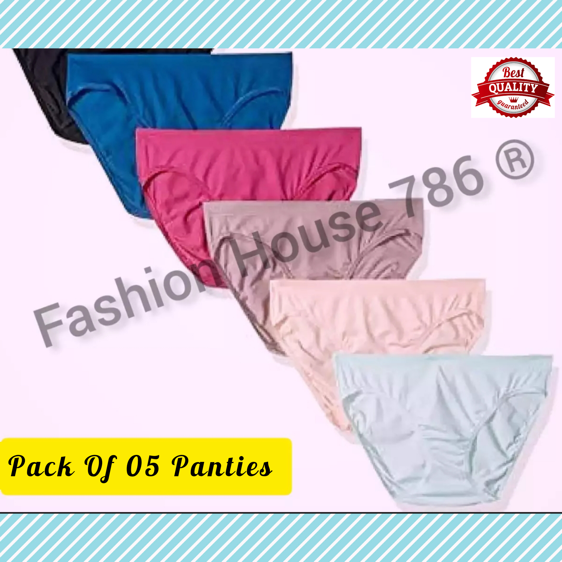 Fruit of The Loom Ladies Hi Cut Underwear Panties 6 Pack Cotton Multicolor  for sale online