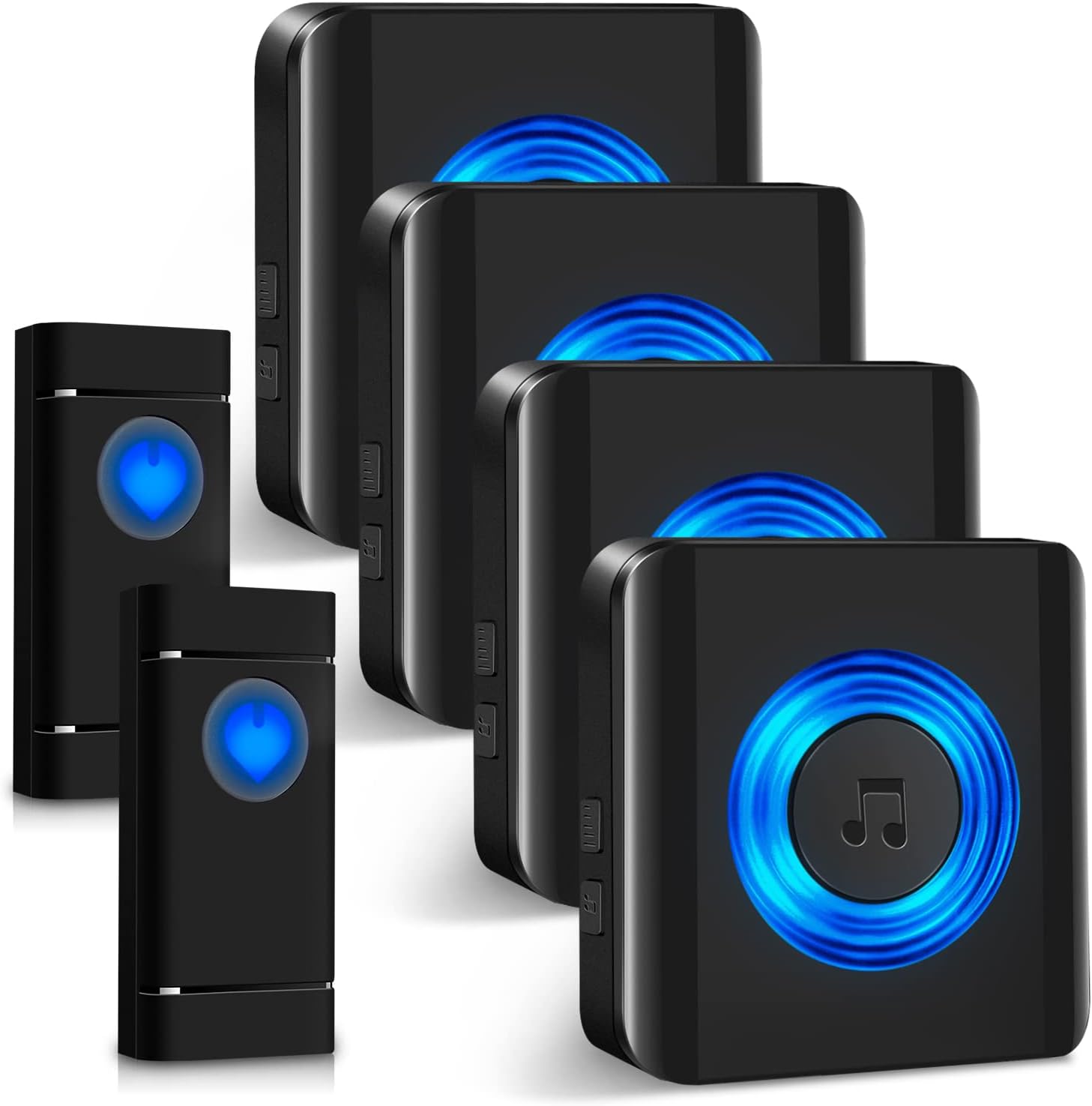 Satisure Wireless Bell, Waterproof Doorbell Set 400 m / 1300 ft Range, Front Door Bell IP55