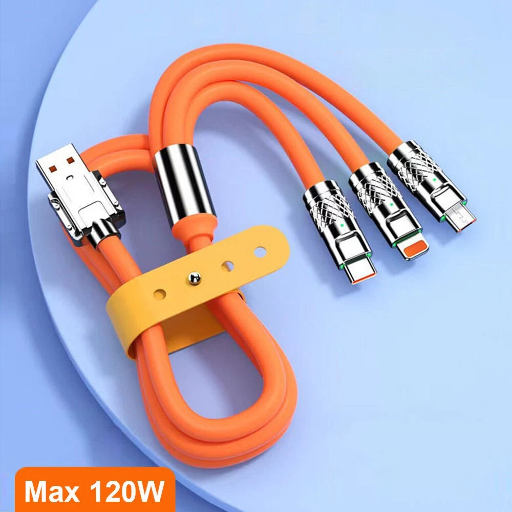 Original 3 in 1 Fast Charging Cable | Type C Charging Cable | USB Data Cable | Fast Charging Cable for Android | Original Type C Cable