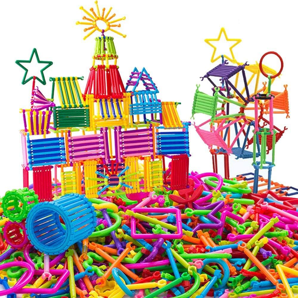 Intelligence Educational Building Blocks Toys for Kids Construction Engineering Game Creative Interlocking Connection Kit Blocks Toy for Boys and Girls