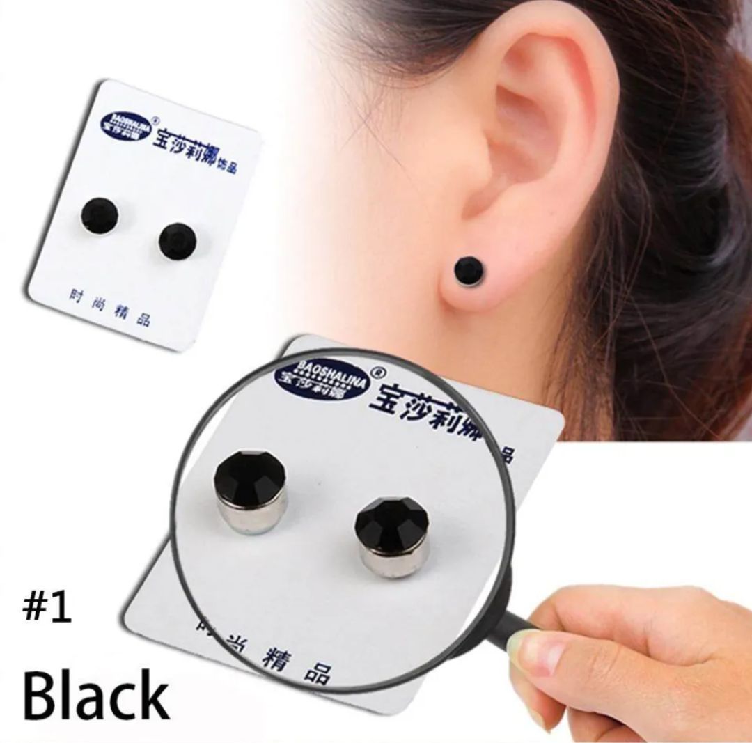 Beautiful Pair Of Magnetic Ear Stud Unisex For Non Piercing