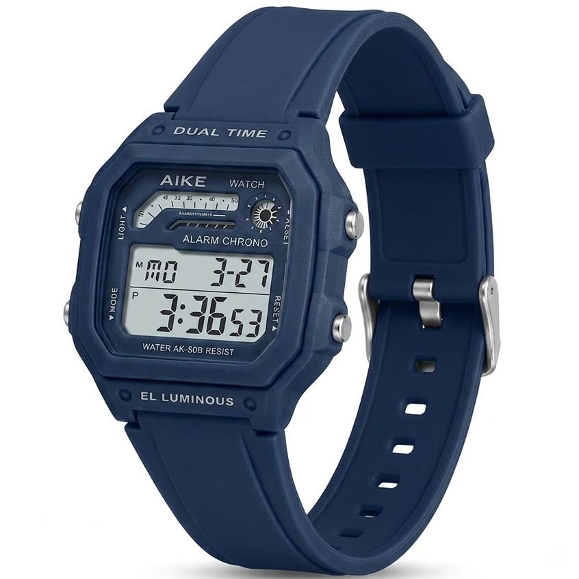 Waterproof Military Digital Watch for Men - Tactical Sports LED Wrist Watch with Alarm, Stopwatch & Date - Rugged Outdoor Fashion Watch