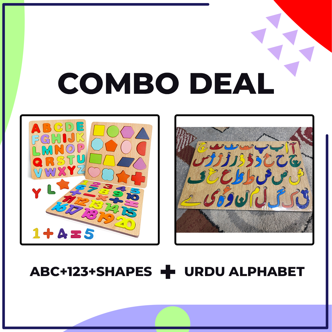 Urdu alphabet Puzzle Board Wooden  Childhood English learning Educational Toy  Learning Cognition Letters  Urdu learning Educational Toy