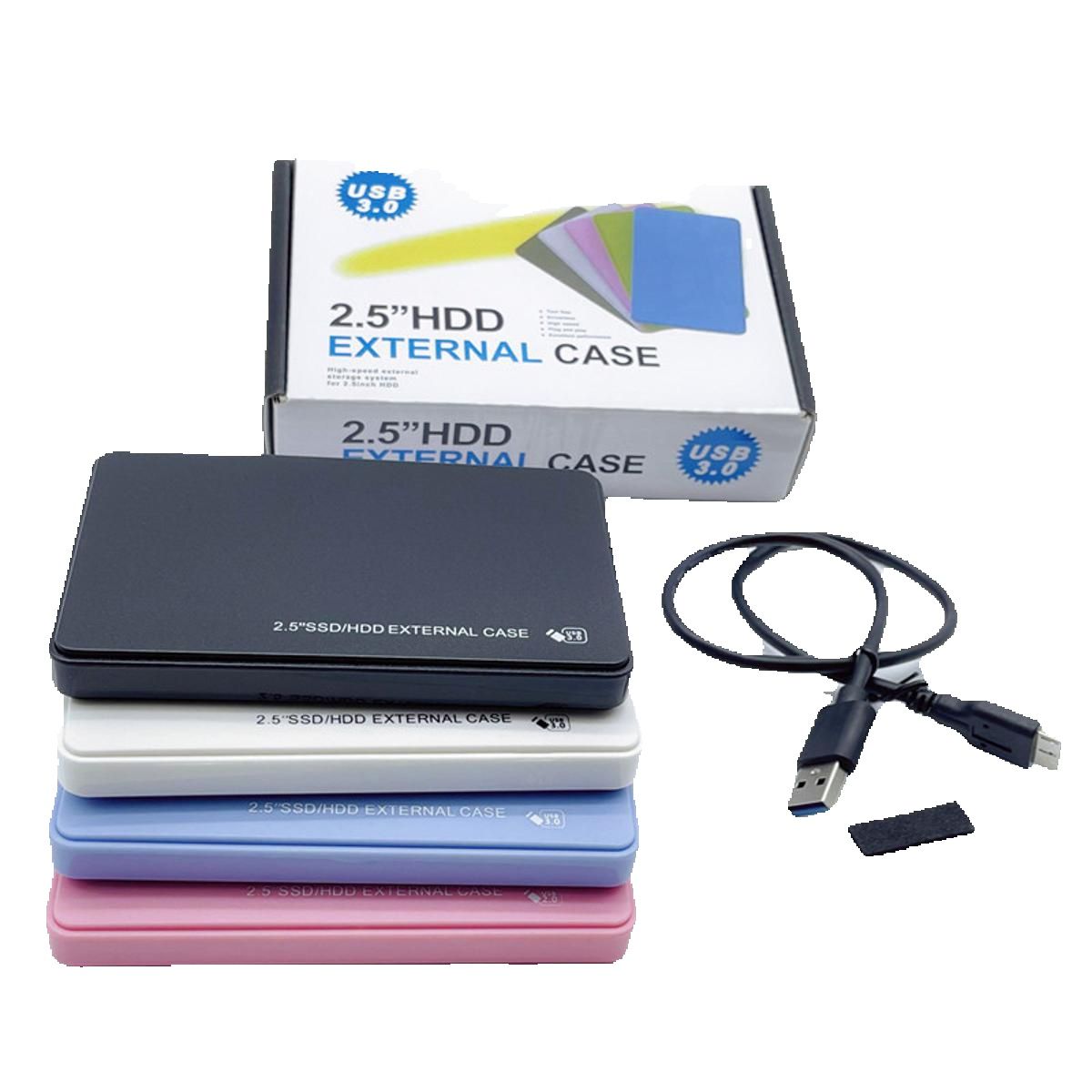 USB 2.0 - SATA External 2.5 inch HDD Hard Drive Enclosure Disk Case Box For PC LAPTOP