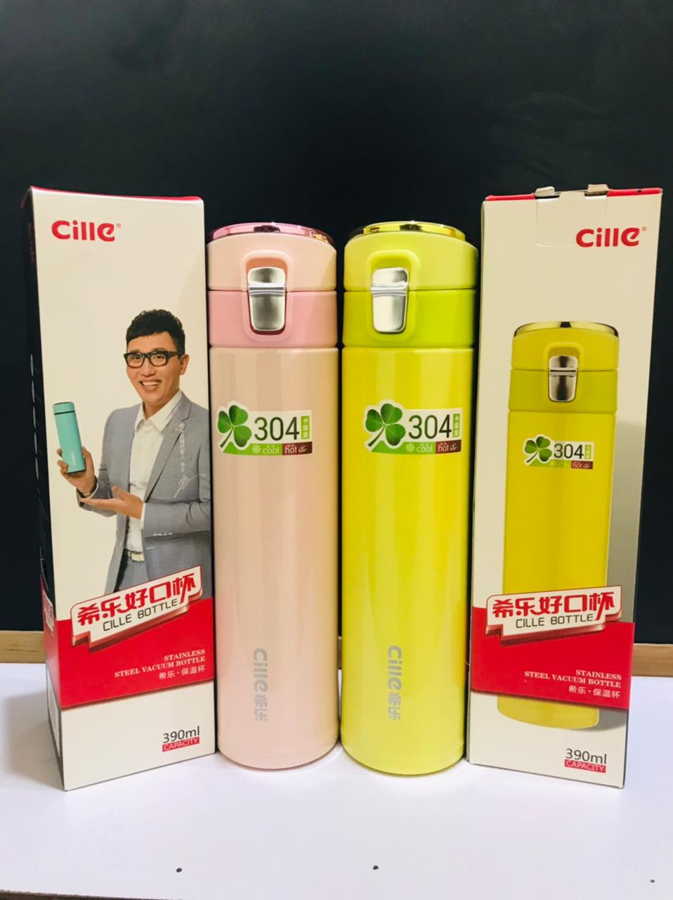 Cille Cute Thermos vaccum water bottle mini 390 ml