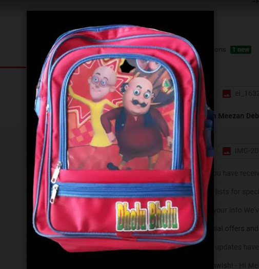 motu patlu school bolsa
