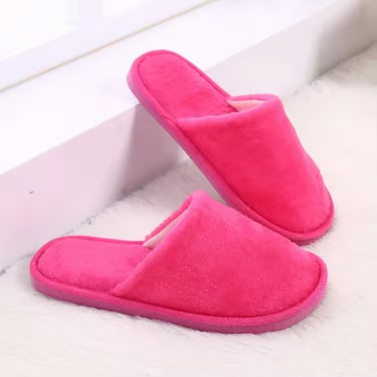 Premium Anti-Slip Cotton Slippers for Men and Women – Soft, Cozy Indoor Spa Slippers in Multi-Color