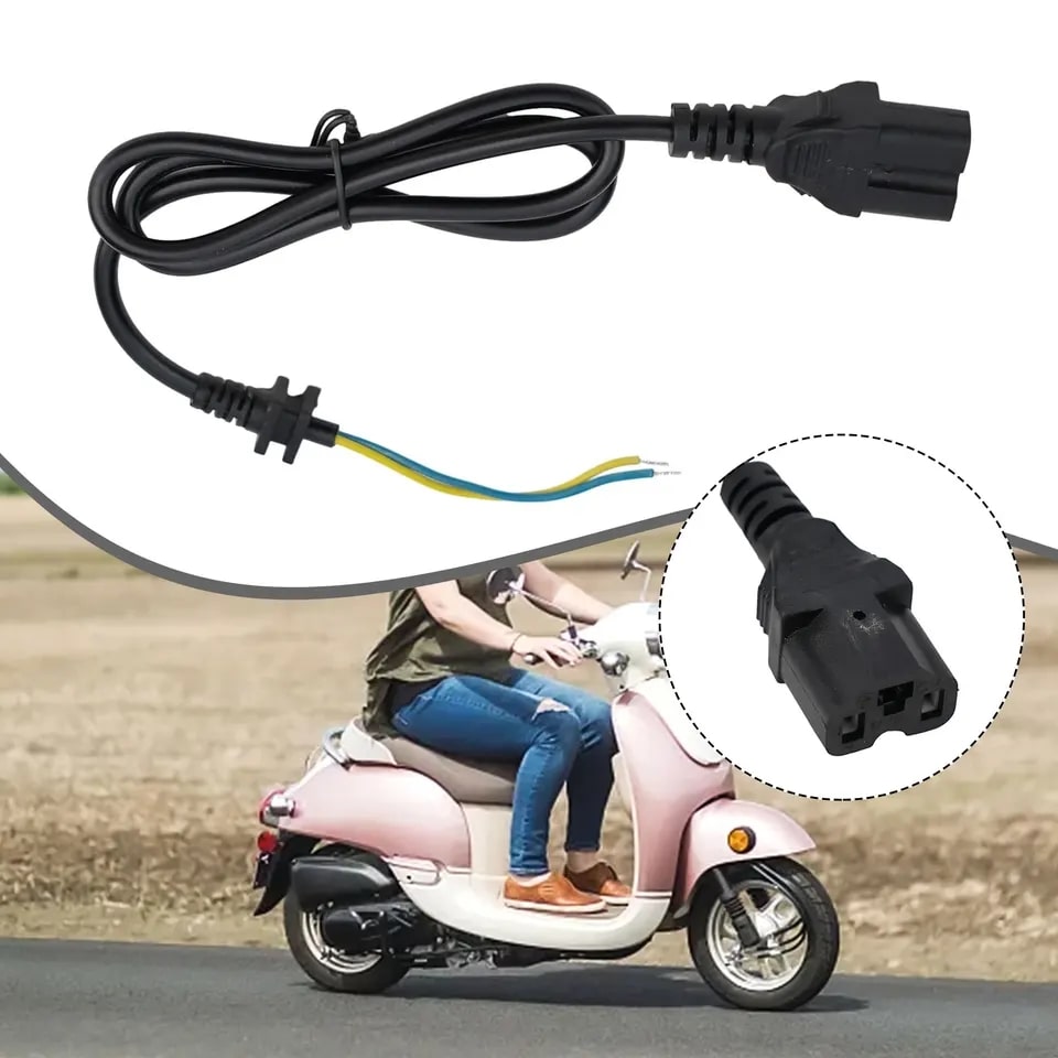 Electric Vehicle Charging Socket E-Bike Car Plug Cable Wire Connector 80cm E-bike Battery Connector Plug with Cable