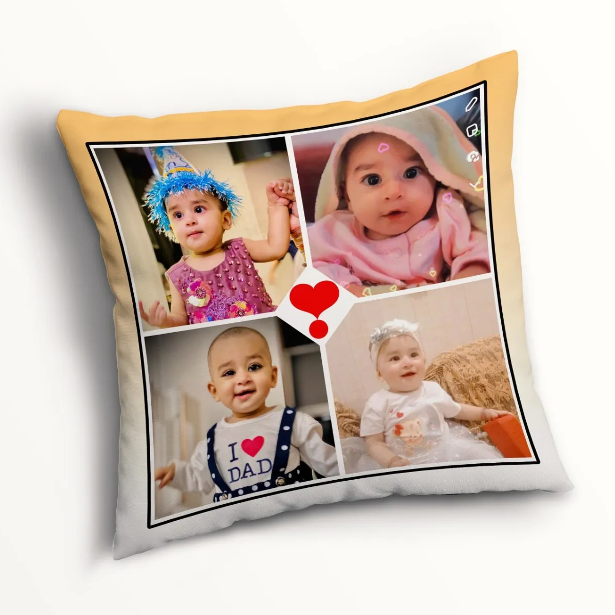 Customized Cushion Pillow Cover With Photo Design