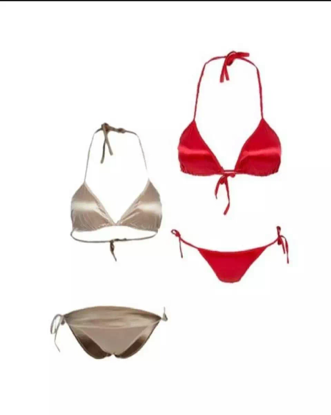 silk bikini set