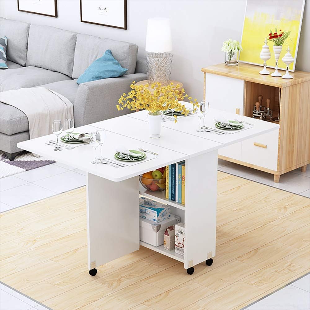 Same Movable Table Living Room Mobile Table, Simple Foldable Household Wheeled Multi ...