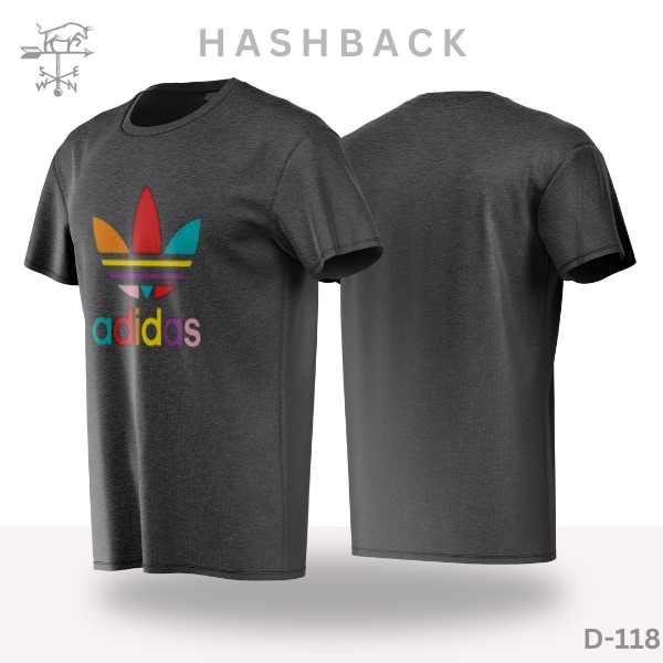 HashBack Printed Crew Neck T Shirt For Men - Round Neck VI