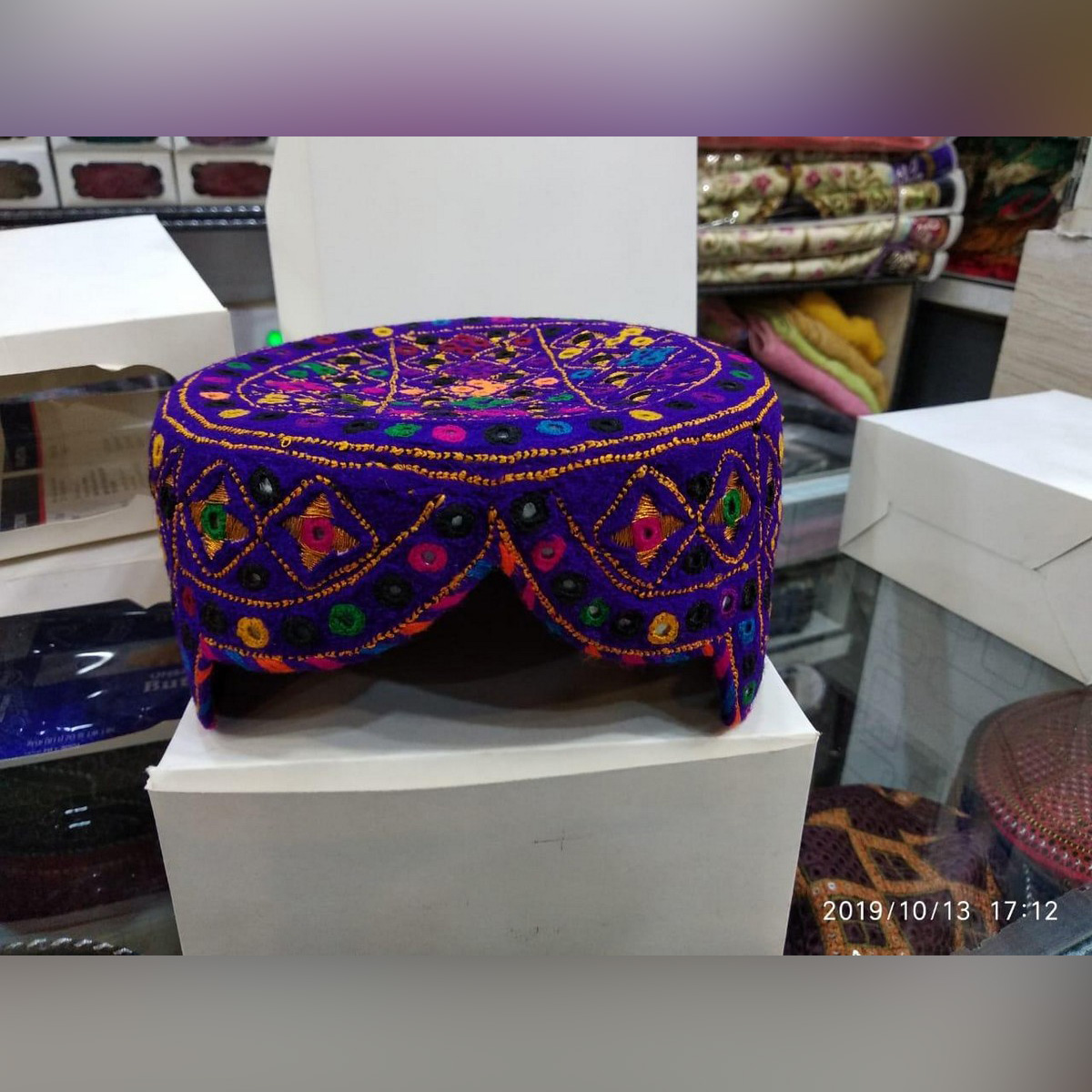 Sindhi Topi Hand Made Mirror 