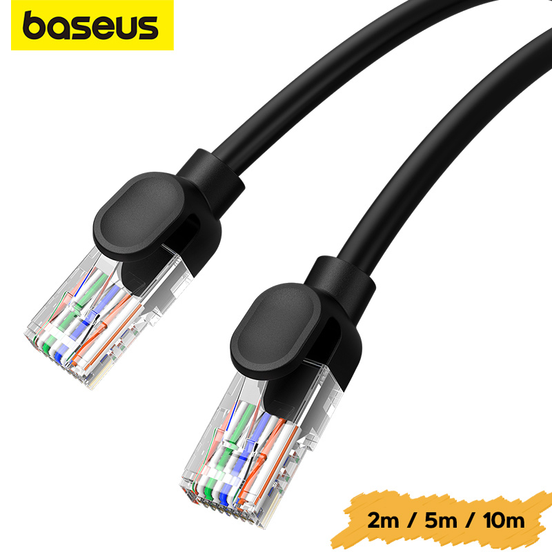 Baseus Ethernet Cable, 1000Mbps High Speed RJ45 Round Internet LAN Cable, Compatible for PC PS5 PS4 Xbox Smart TV Router