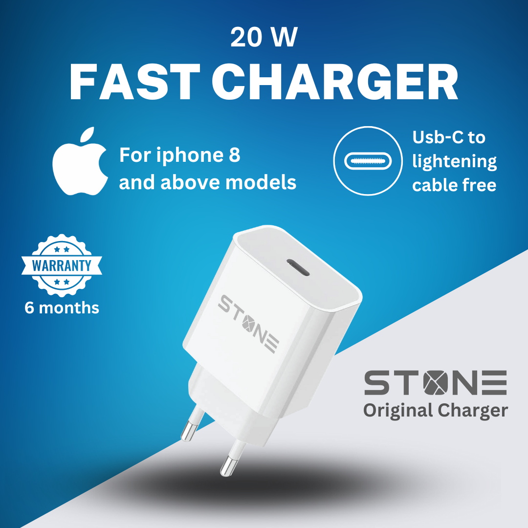 20 W Fast Charger for iphones, apple devices Usb C Free USB S